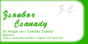zsombor csanady business card