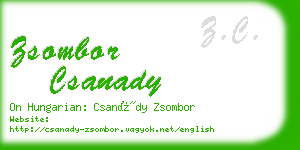 zsombor csanady business card